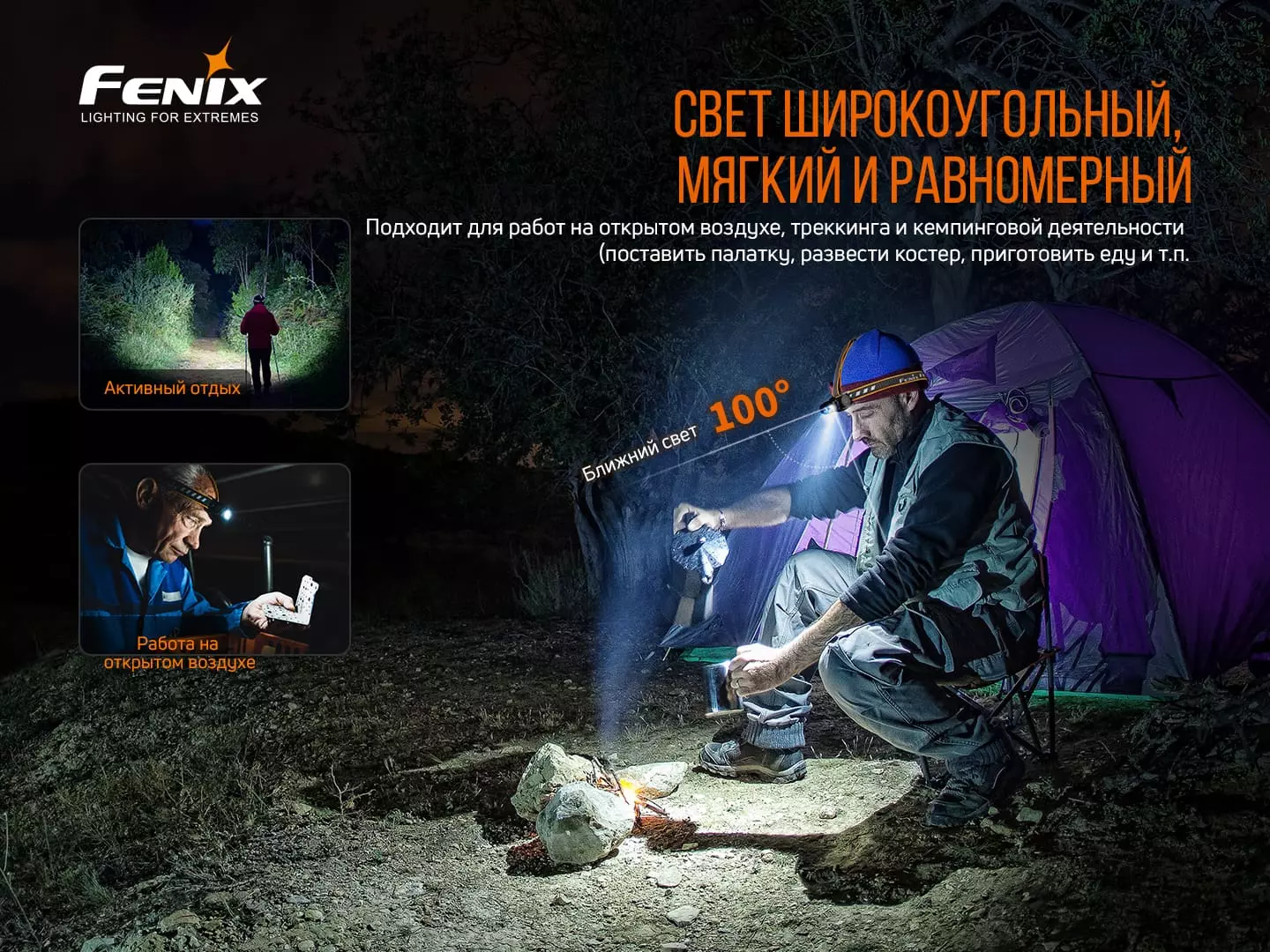 Купить налобный фонарь Fenix HM60R